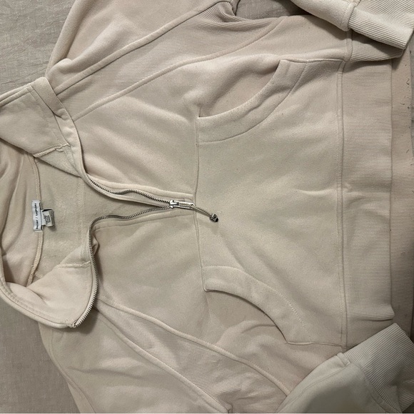Beige 1/4 Zip-Up Sweater - Picture 3 of 4
